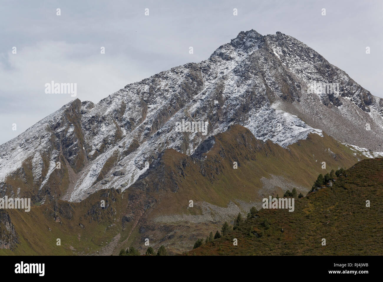 Hochgebirgslandschaft auf dem Ahornmassiv und im Stillupgrund Hochgebirgsnaturpark Aurine Alpen, ?sterreich Foto Stock