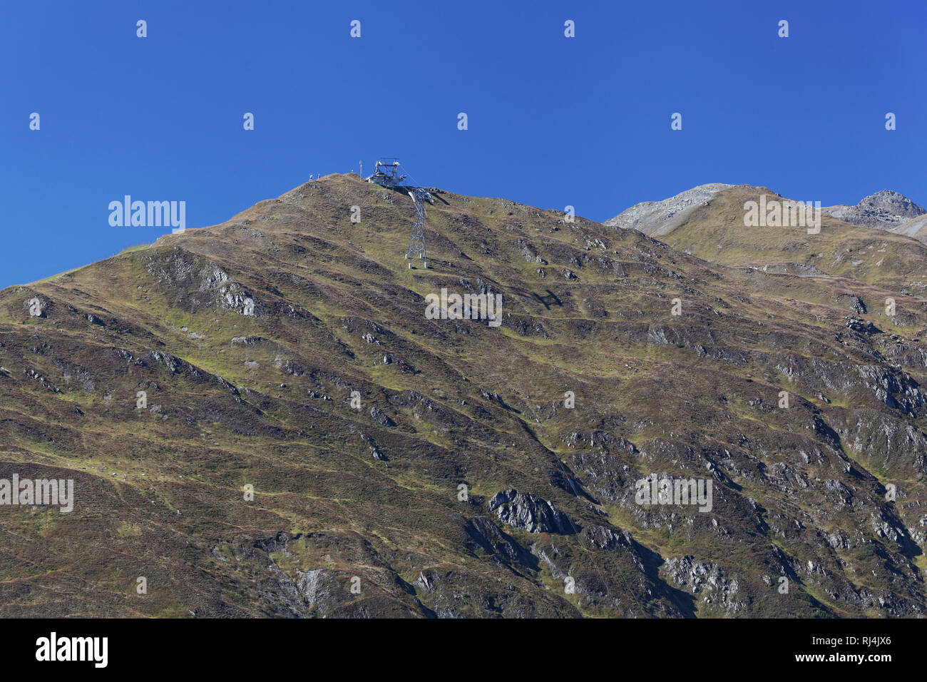 Blick in die Hochgebirgslandschaft vom Penken zum Rastkogel, Tuxer Alpen, ?sterreich Foto Stock