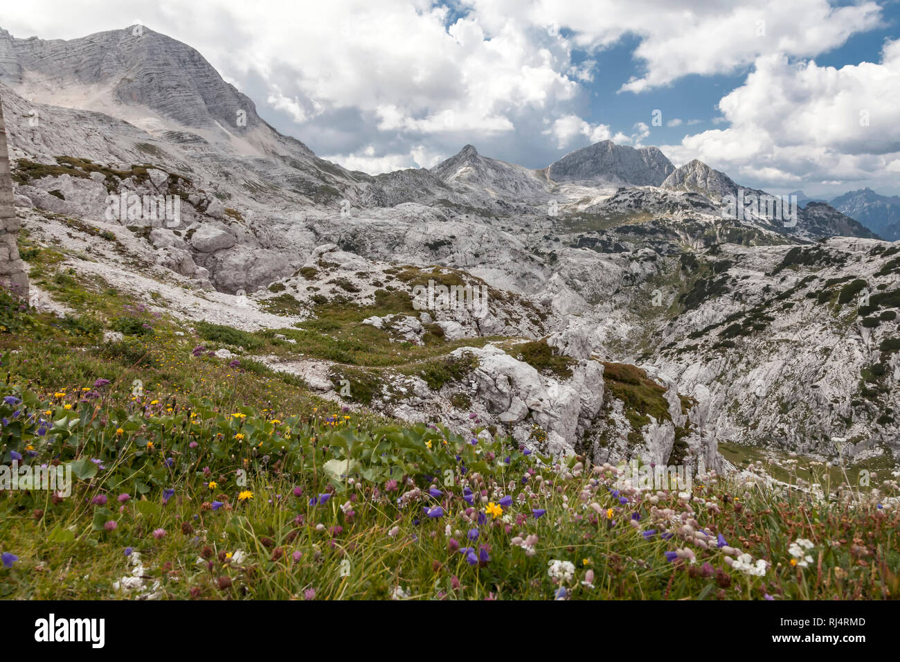 Auf der Kanin-Gruppe, Italien, Julische Alpen II Foto Stock