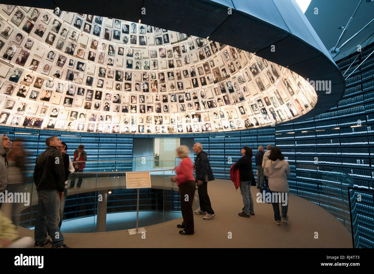 Olocausto Gedenkst?tte Yad Vashem, Hall di nomi, Gerusalemme, Israele Foto Stock