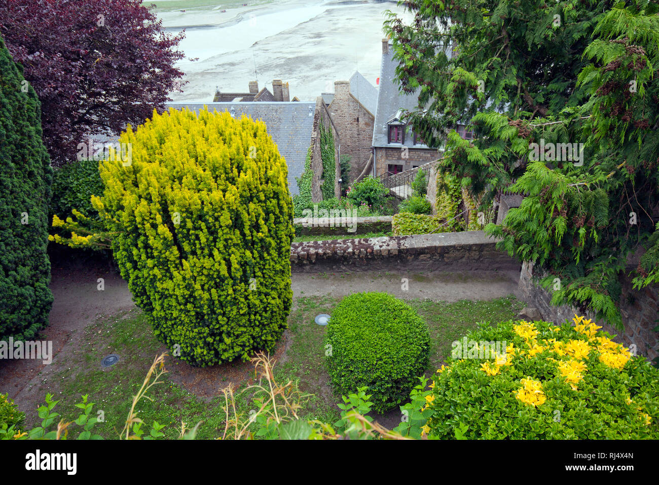Mont-Saint-Michel Weltkulturerbe Foto Stock