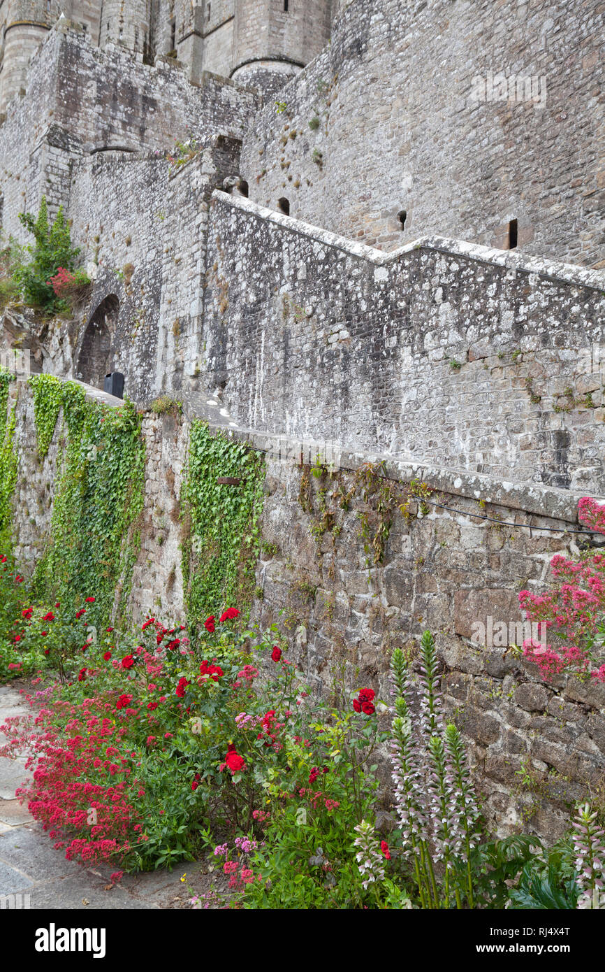 Mont-Saint-Michel Weltkulturerbe Foto Stock
