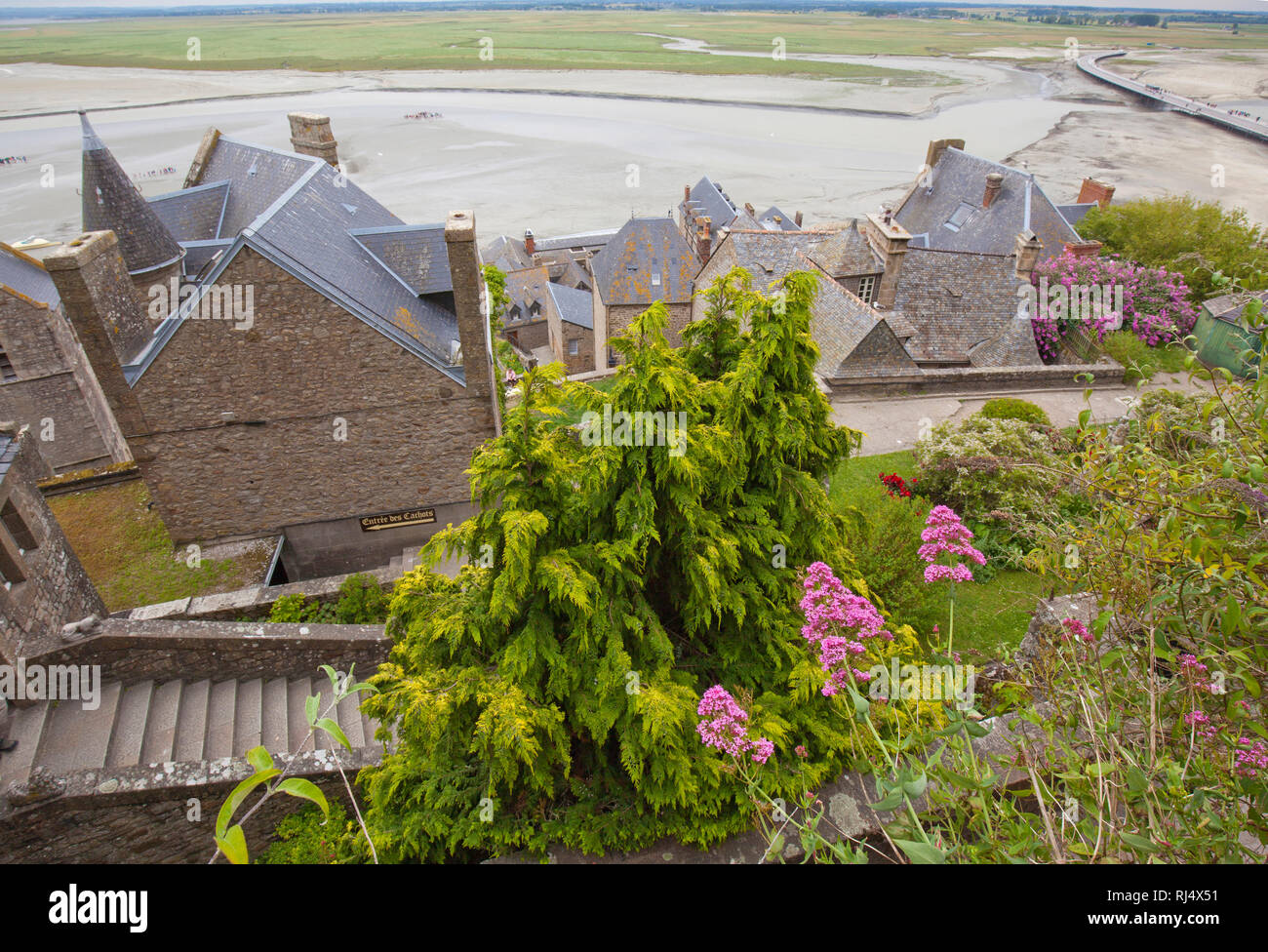 Mont-Saint-Michel Weltkulturerbe Foto Stock