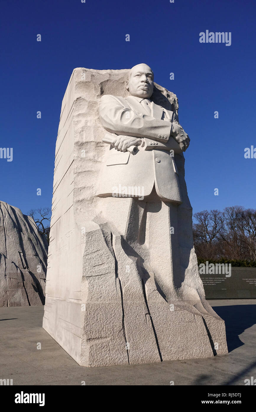 Il memoriale di Martin Luther King a Washington D.C. Foto Stock