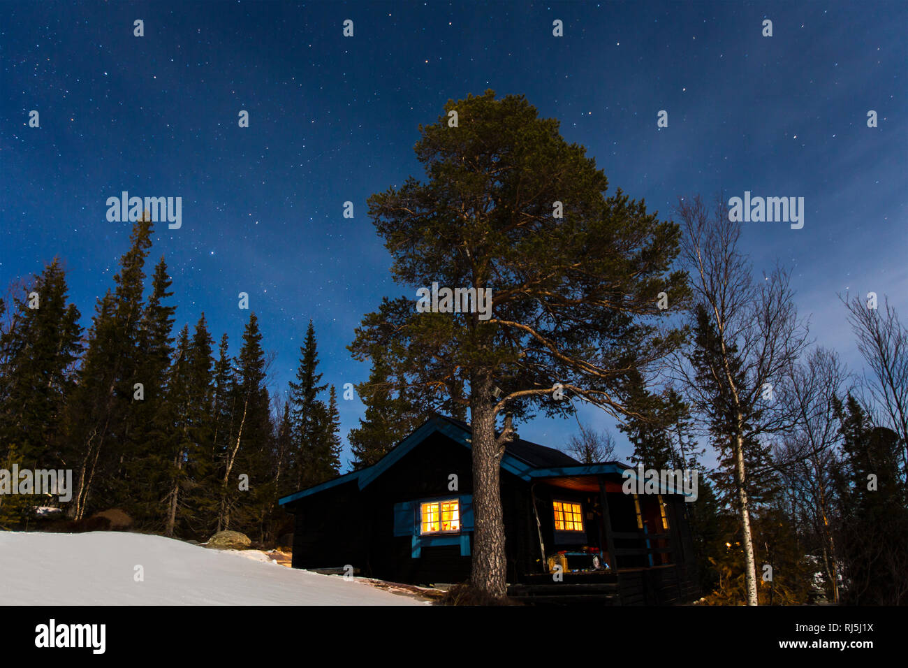 Cabina di notte Foto Stock