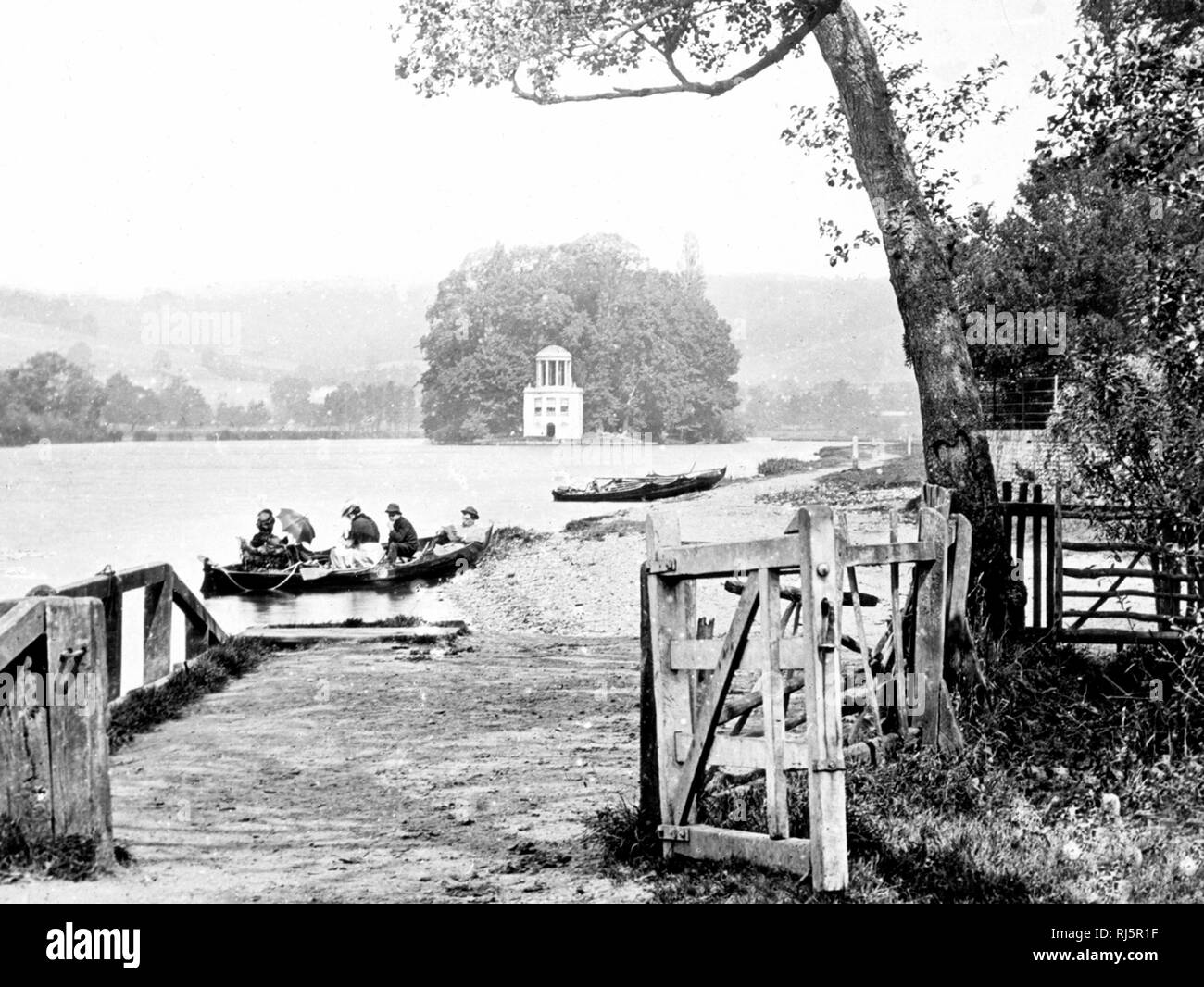 Isola di regata, il fiume Tamigi e Henley Foto Stock