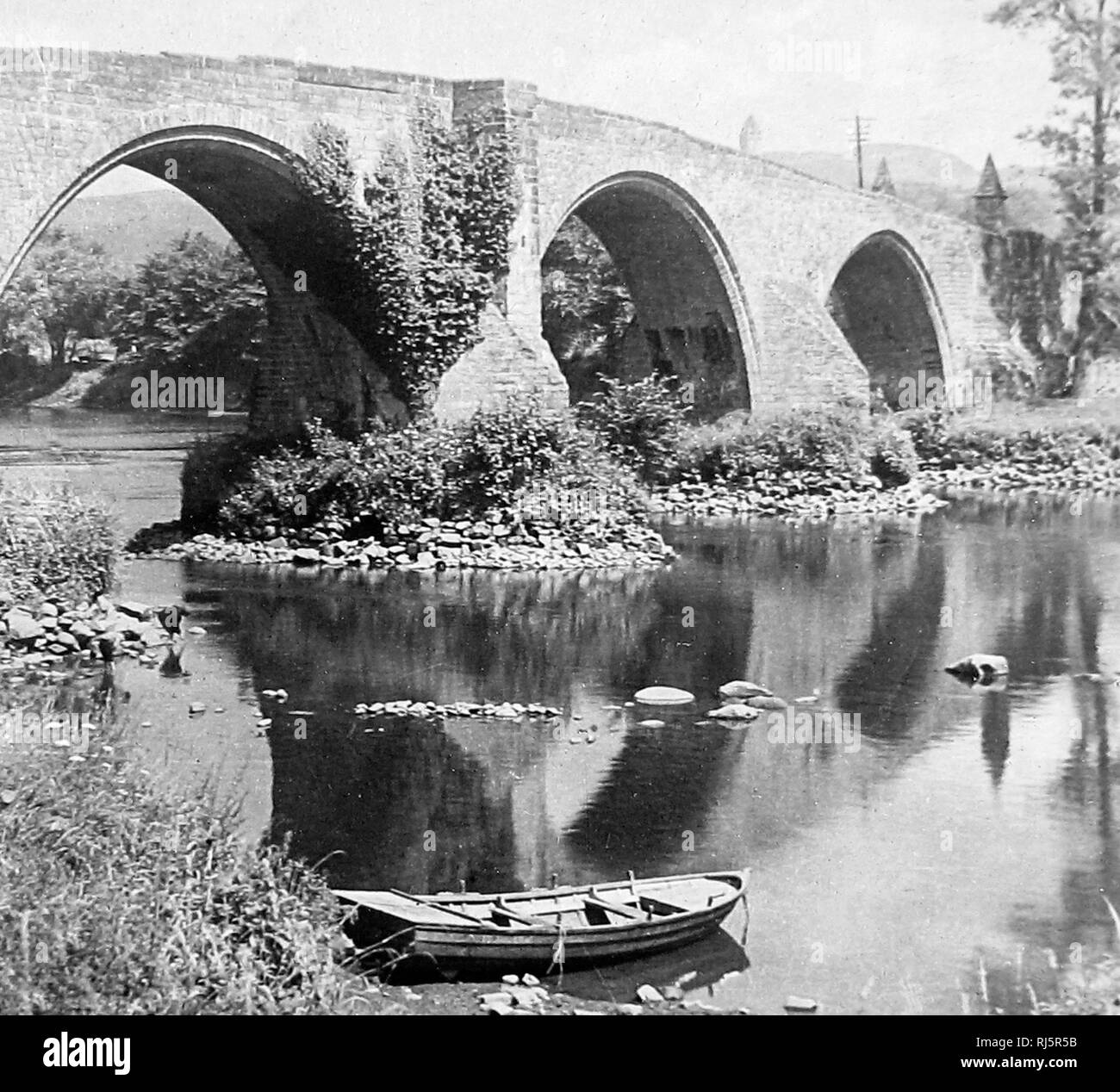 Il Vecchio Ponte di Forth, Scozia Foto Stock