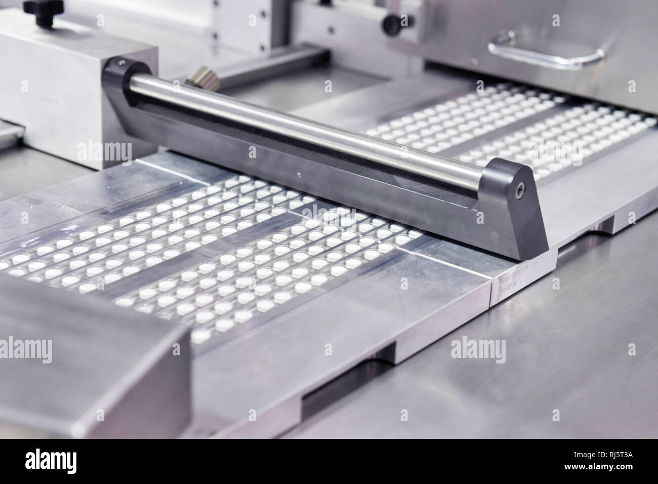 Medicina farmaceutica tablet pillola di linea di produzione Foto Stock
