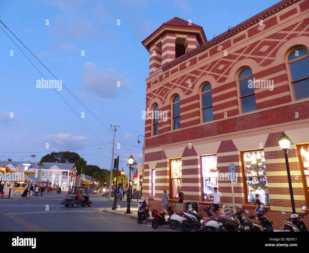 Edificio in stile coloniale di Key West Foto Stock