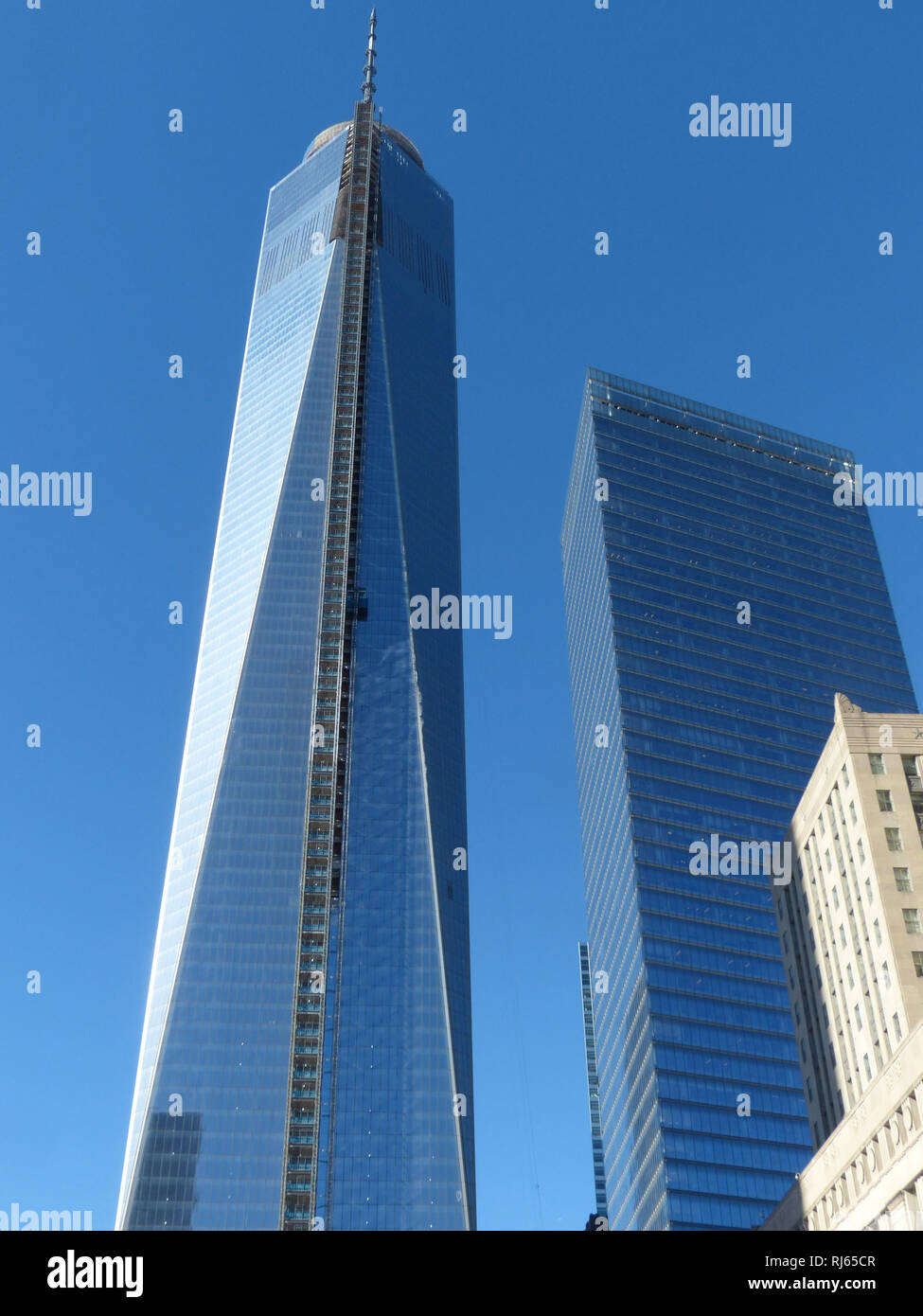 1 WTC o One World Trade Center con il World Trade Center progettato dall architetto David Childs Foto Stock