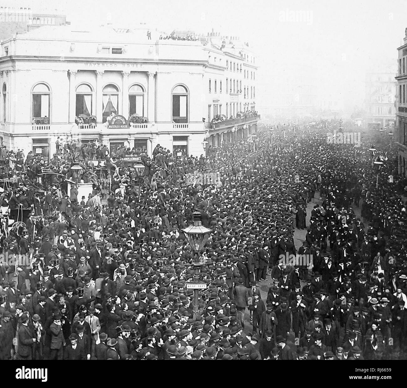 Dimostrazione di riforma, Londra il 21 Luglio 1884 Foto Stock