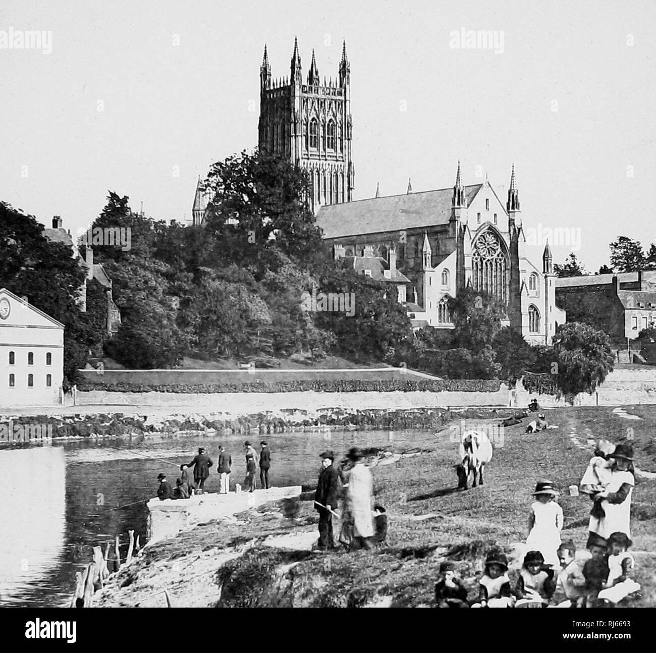 Cattedrale di Worcester Foto Stock