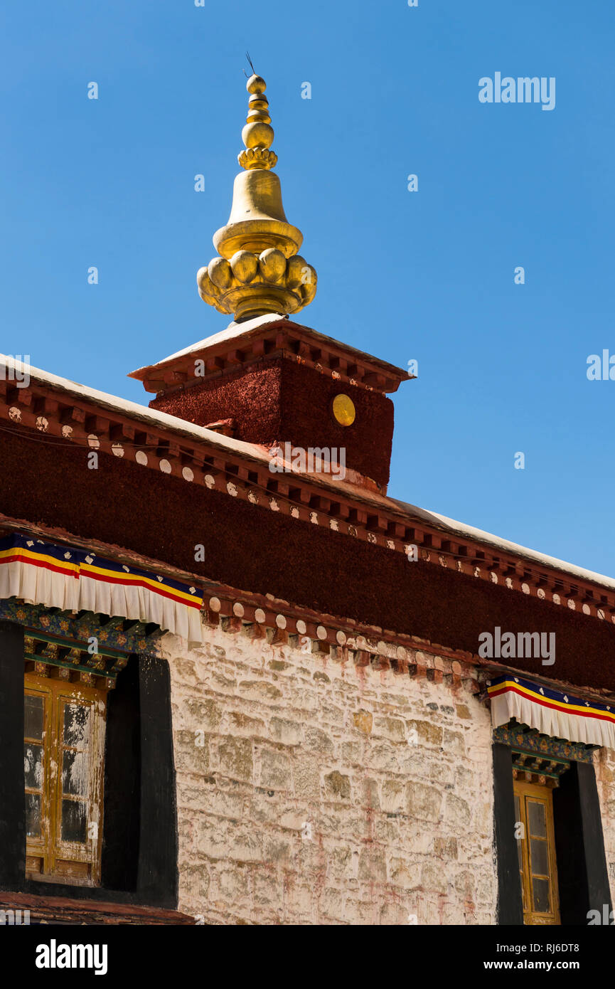 Il Tibet, das Kloster Drepung Foto Stock