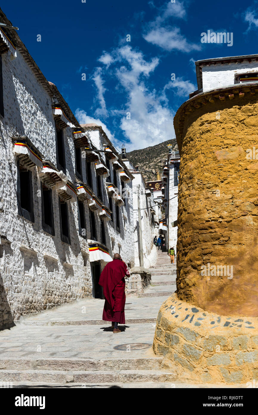 Il Tibet, das Kloster Drepung Foto Stock