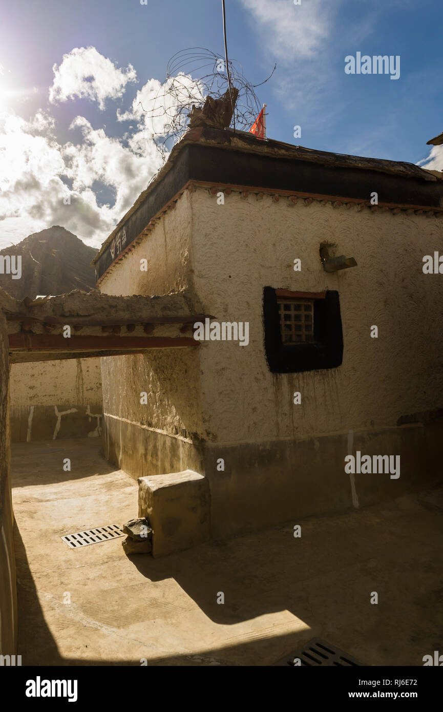 Il Tibet, Shigatse, die Altstadt Foto Stock
