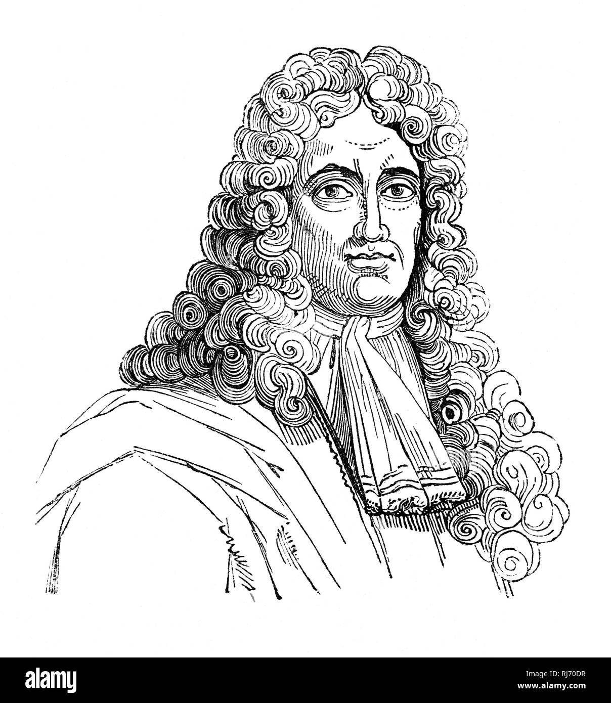 John Dunton (1659-1733) era un libraio inglese e l'autore. Nel 1691 ha fondato la società ateniese di pubblicare il mercurio ateniese, il primo grande periodico popolare e il primo periodico varie in Inghilterra. Nel 1693, per quattro settimane, la società ateniese pubblicato anche le signore del mercurio, il primo periodico pubblicato che è stato specificatamente progettato per le donne. Foto Stock