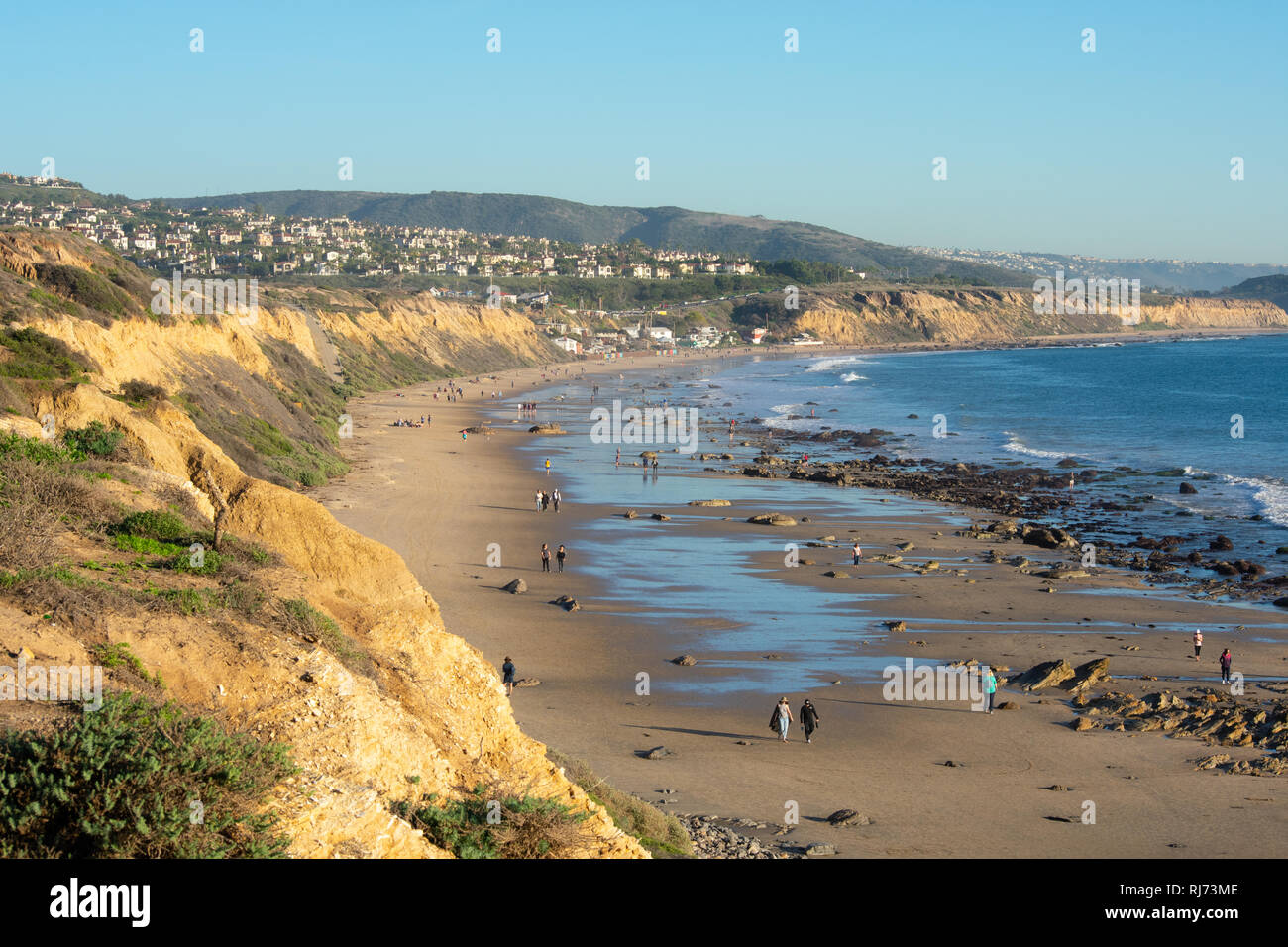 Stati Uniti d'America, Newport Beach - 19 gennaio 2019 - Vista su Crystal Cove Beach da Crystal Cove parco dello stato - Immagine Foto Stock