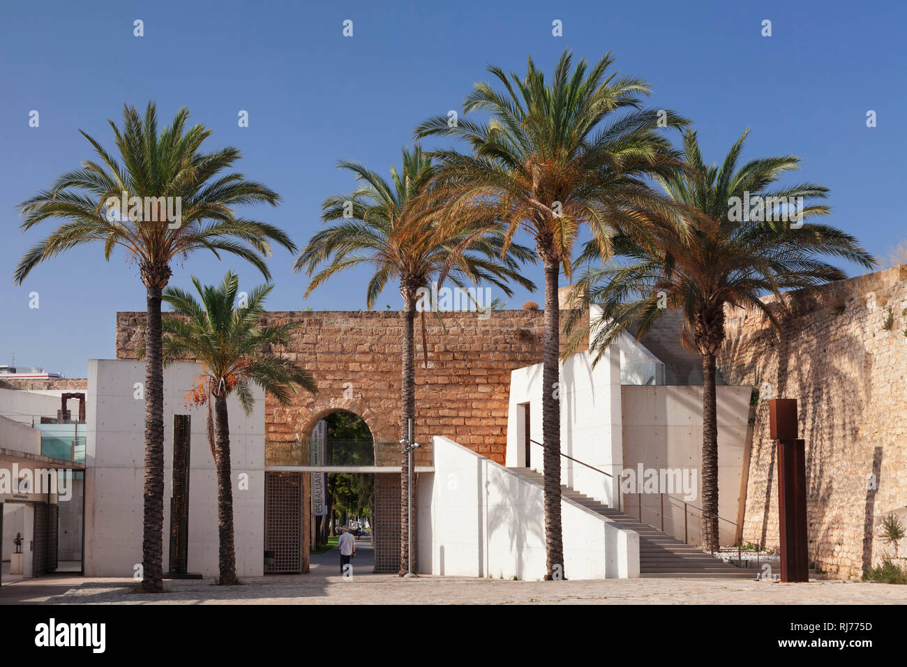 Il Museu Es Baluard, Museum für Moderne und zeitgenössische Kunst in der Festung von Palma de Mallorca, Mallorca, Balearen, Spanien Foto Stock