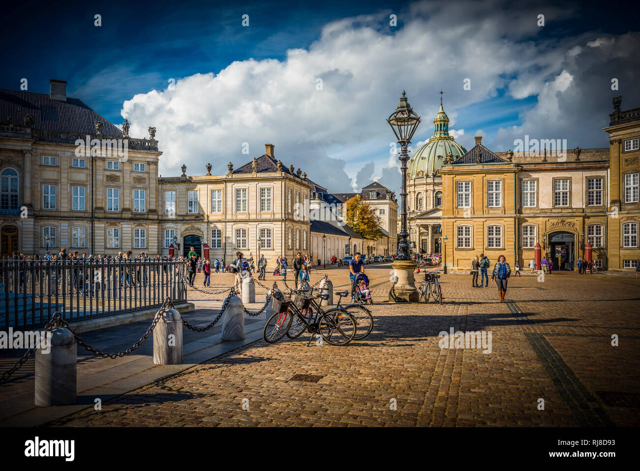 Europa, Dänemark, Kopenhagen, Schloss Amalienborg, Marmorkirche Foto Stock