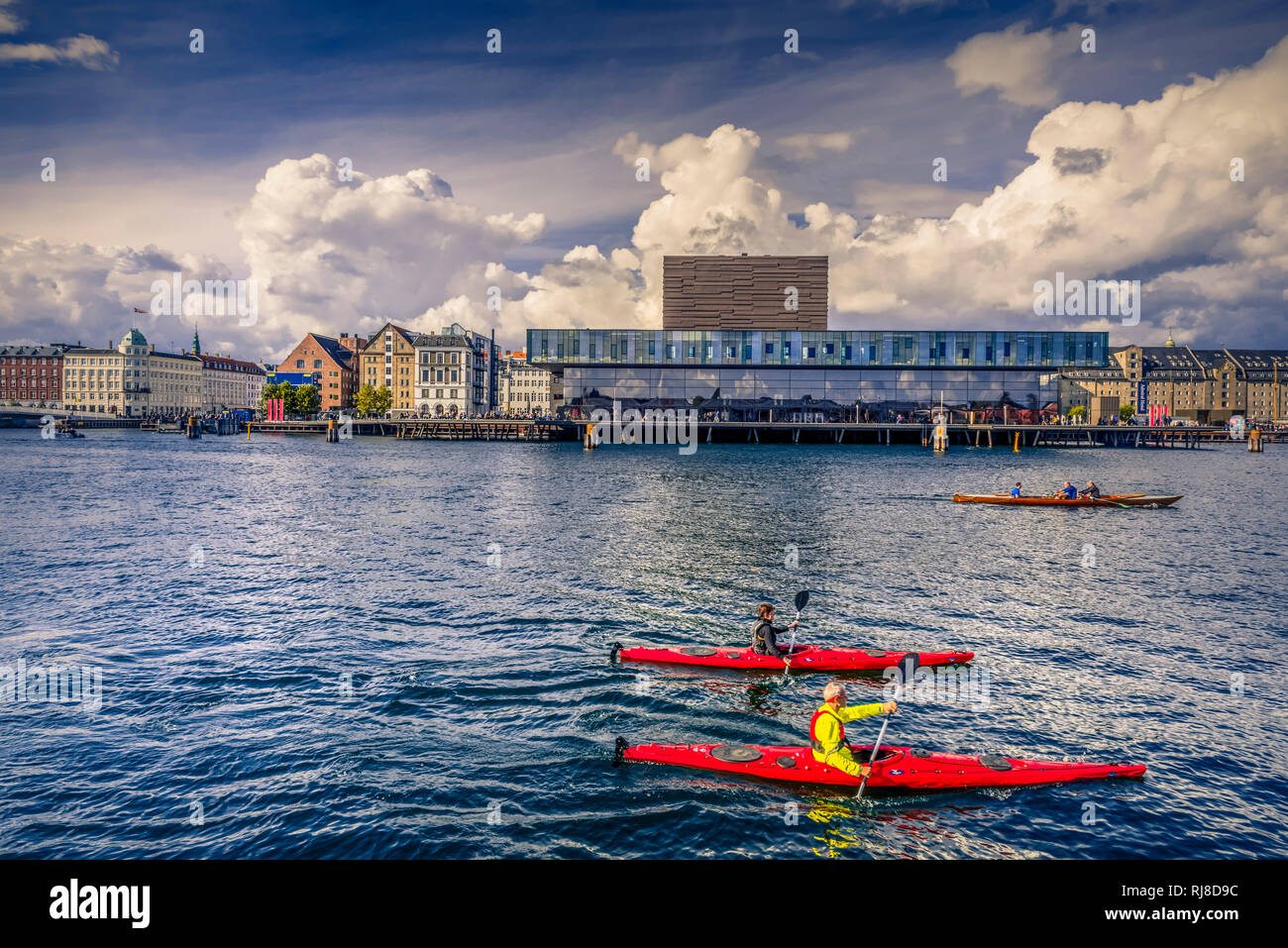 Europa, Dänemark, Kopenhagen, Hafen, Schauspielhaus Foto Stock