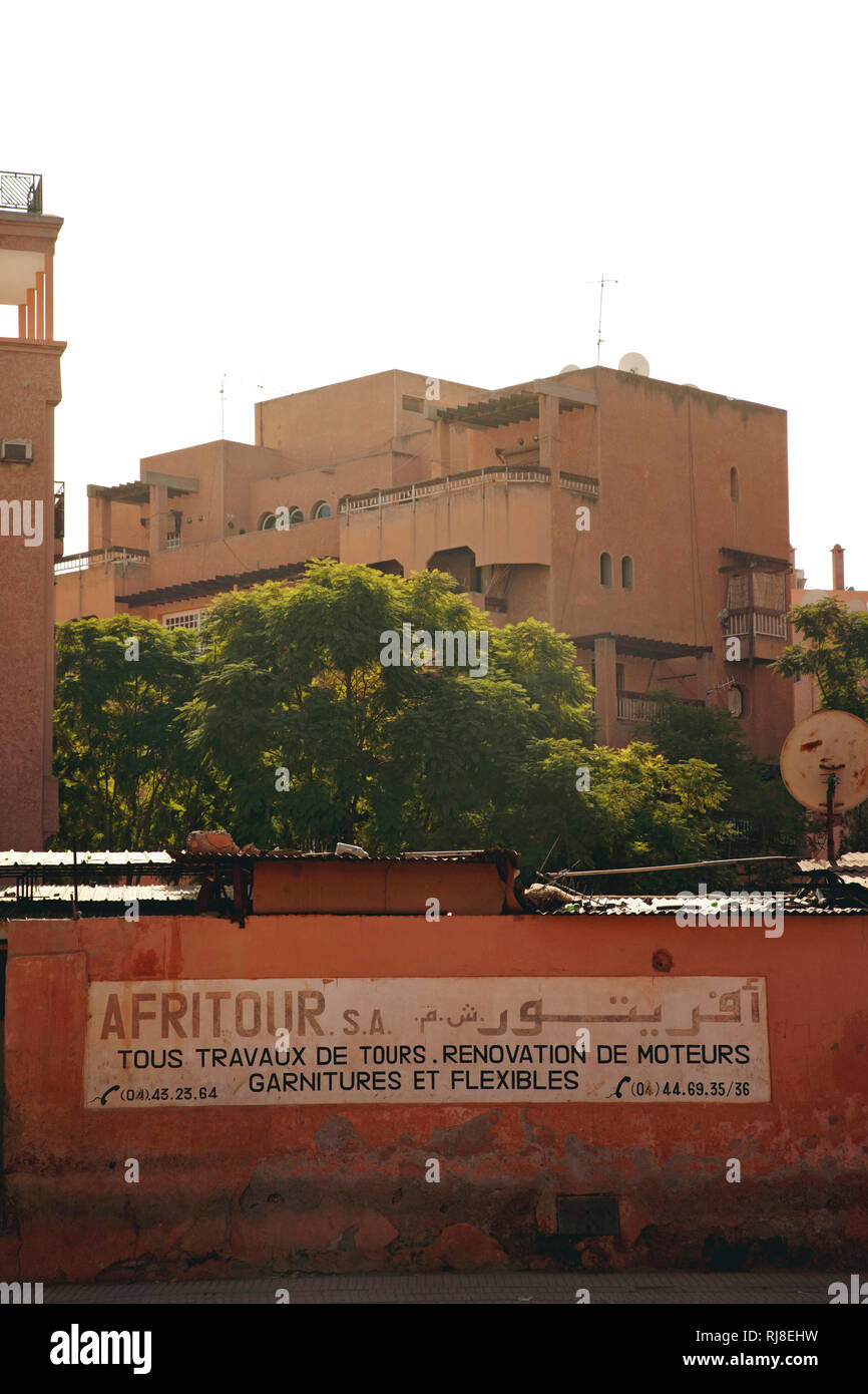 Marrakesch, Haus, Architektur, Marokko Foto Stock