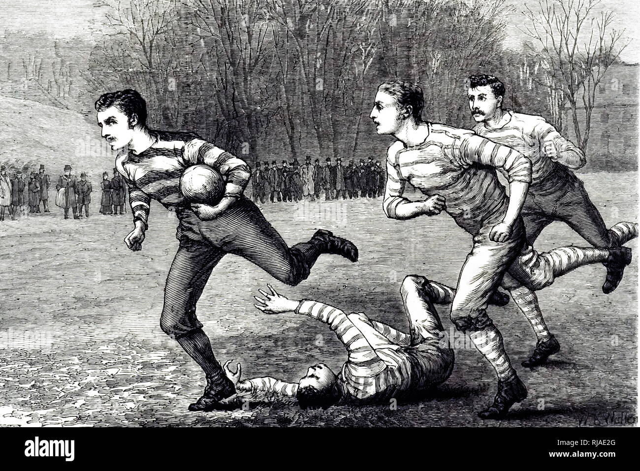 Rugby football 19th century immagini e fotografie stock ad alta risoluzione  - Alamy