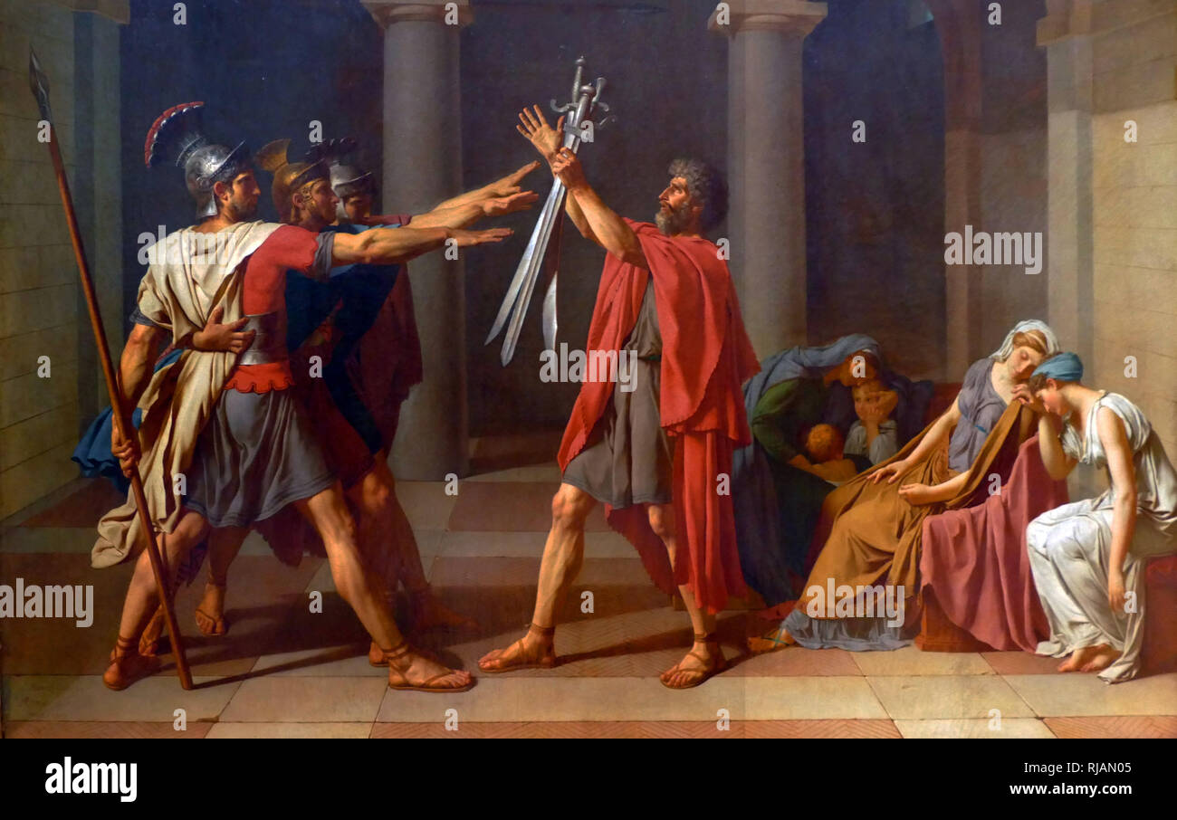 Jacques-Louis David (1748-1825). Pittore Francese. In stile neoclassico. Saffo e Phaon, 1809. Olio su tela. Museo Hermitage (Stato Hermitage Museum). San Pietroburgo. La Russia Foto stock - Alamy
