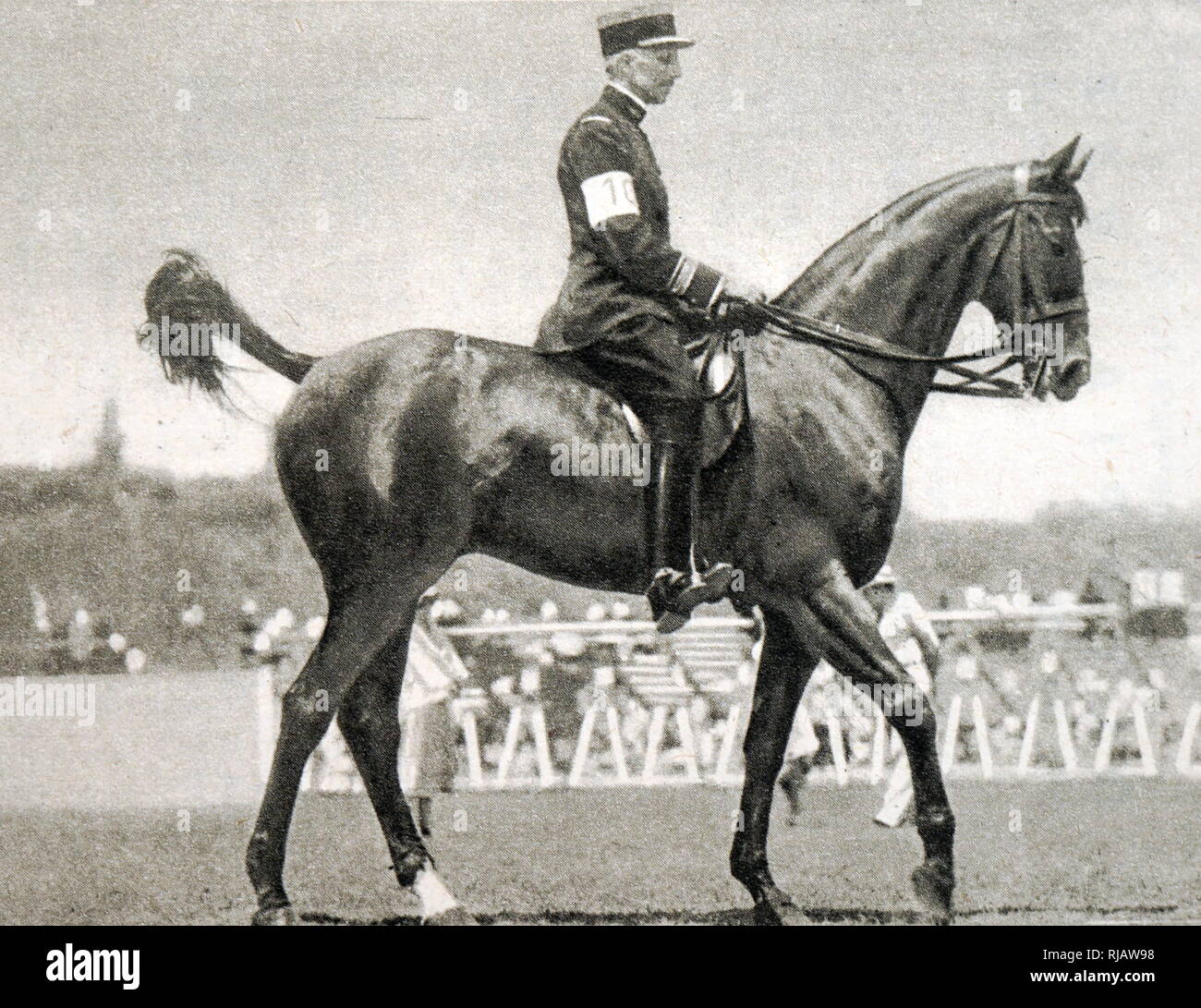 Fotografia di François Xavier Edmond Marie Lesage (1885 - 1968) a 1932 giochi olimpici. Foto Stock