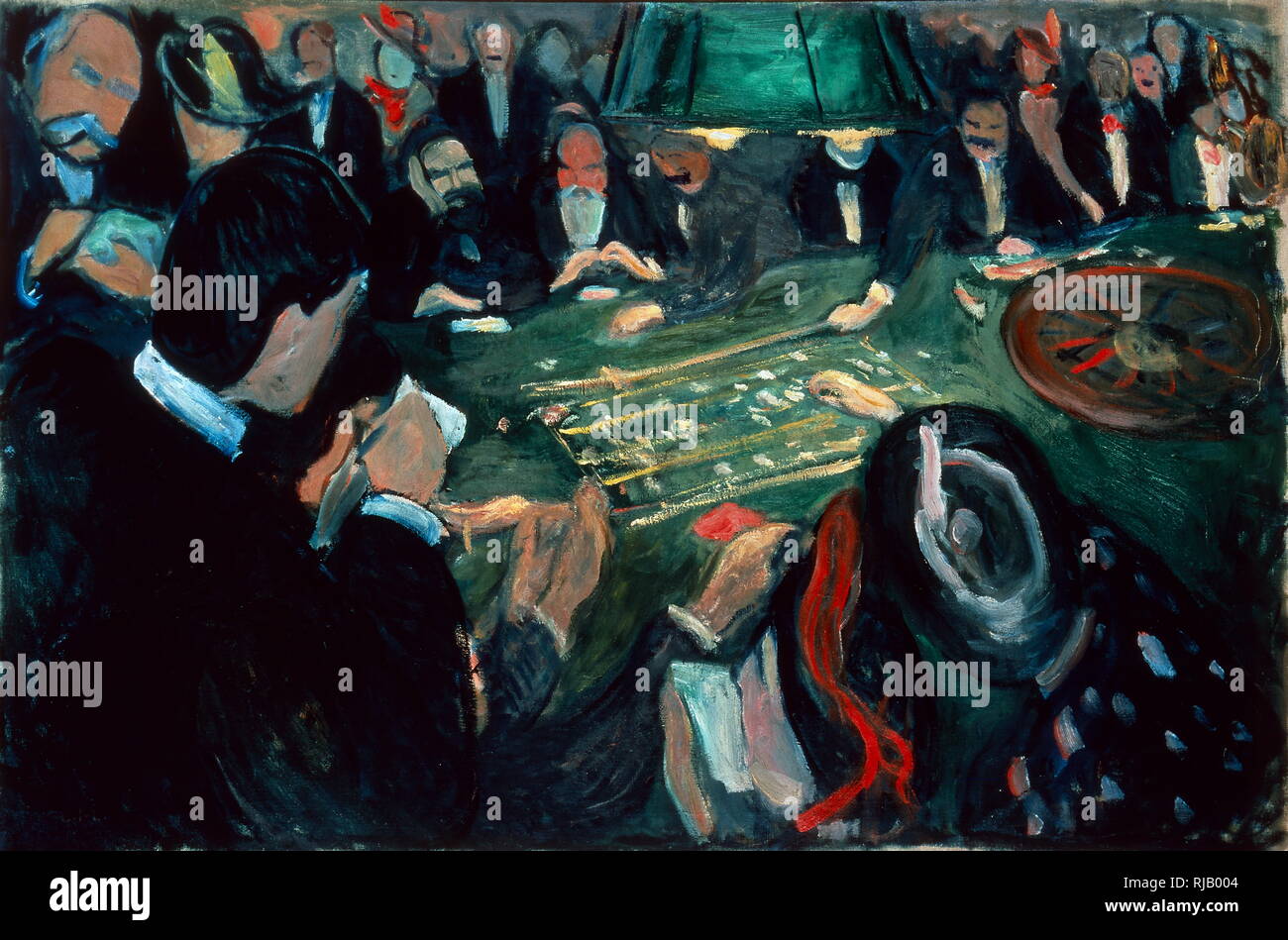 Al tavolo della Roulette di Monte Carlo, 1892. Olio su tela di Edvard Munch (1863 - 1944). Foto Stock