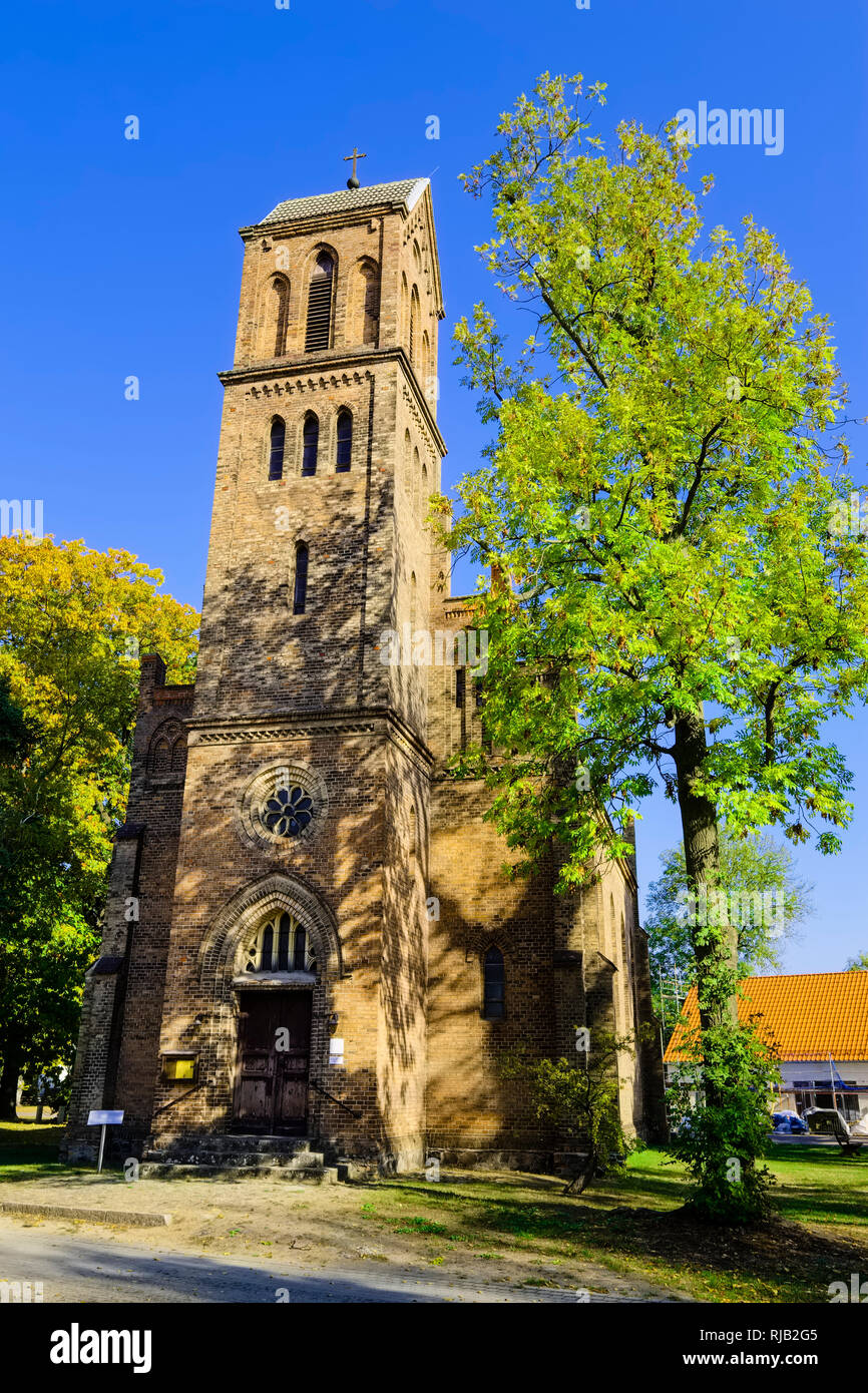 Chiesa Kablow, Brandeburgo, Germania Foto Stock