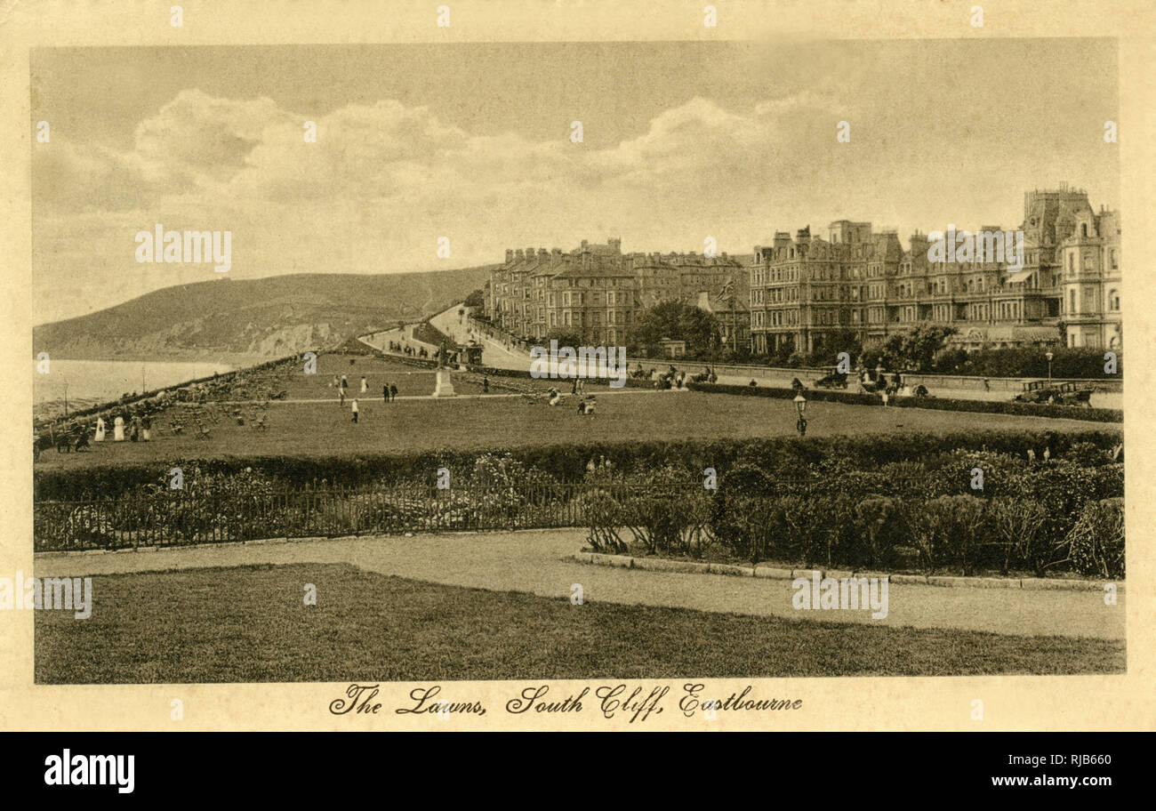 I prati, South Cliff, Eastbourne, East Sussex Foto Stock