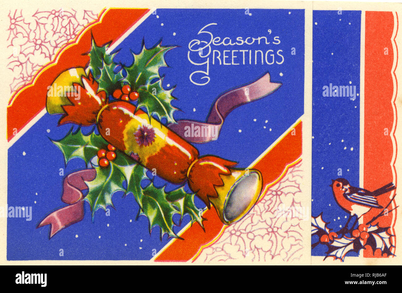 Il biglietto di Natale, saluti di stagione Foto Stock