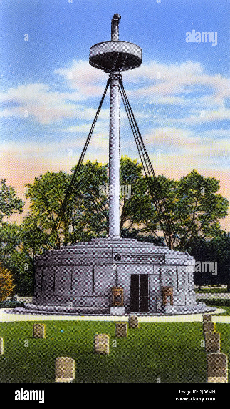 Arlington, Virginia, USA - USS Maine Mast Memorial Foto Stock