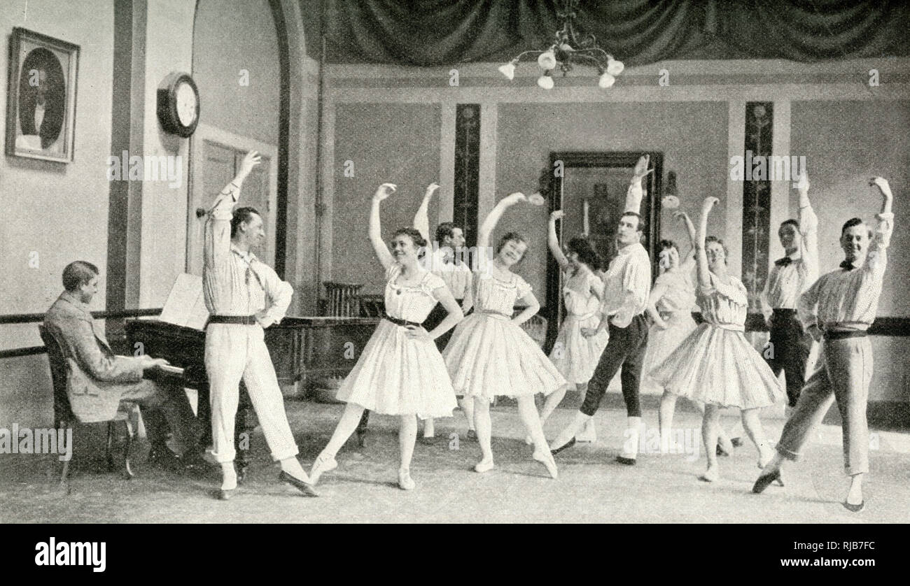 Membri del Royal Ballet, Copenaghen, Danimarca Foto Stock