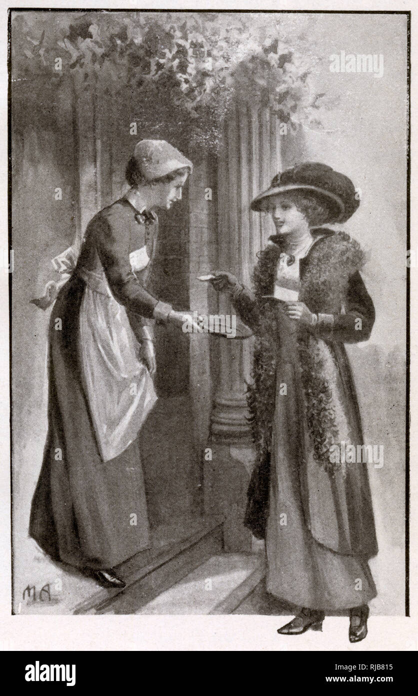 Illustrazione nell'etichetta di To-Day - Leaving Cards Foto Stock