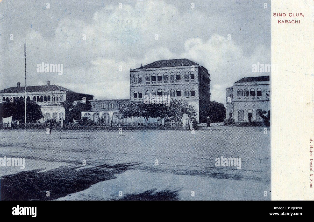 Sind Club, Karachi, India britannica Foto Stock