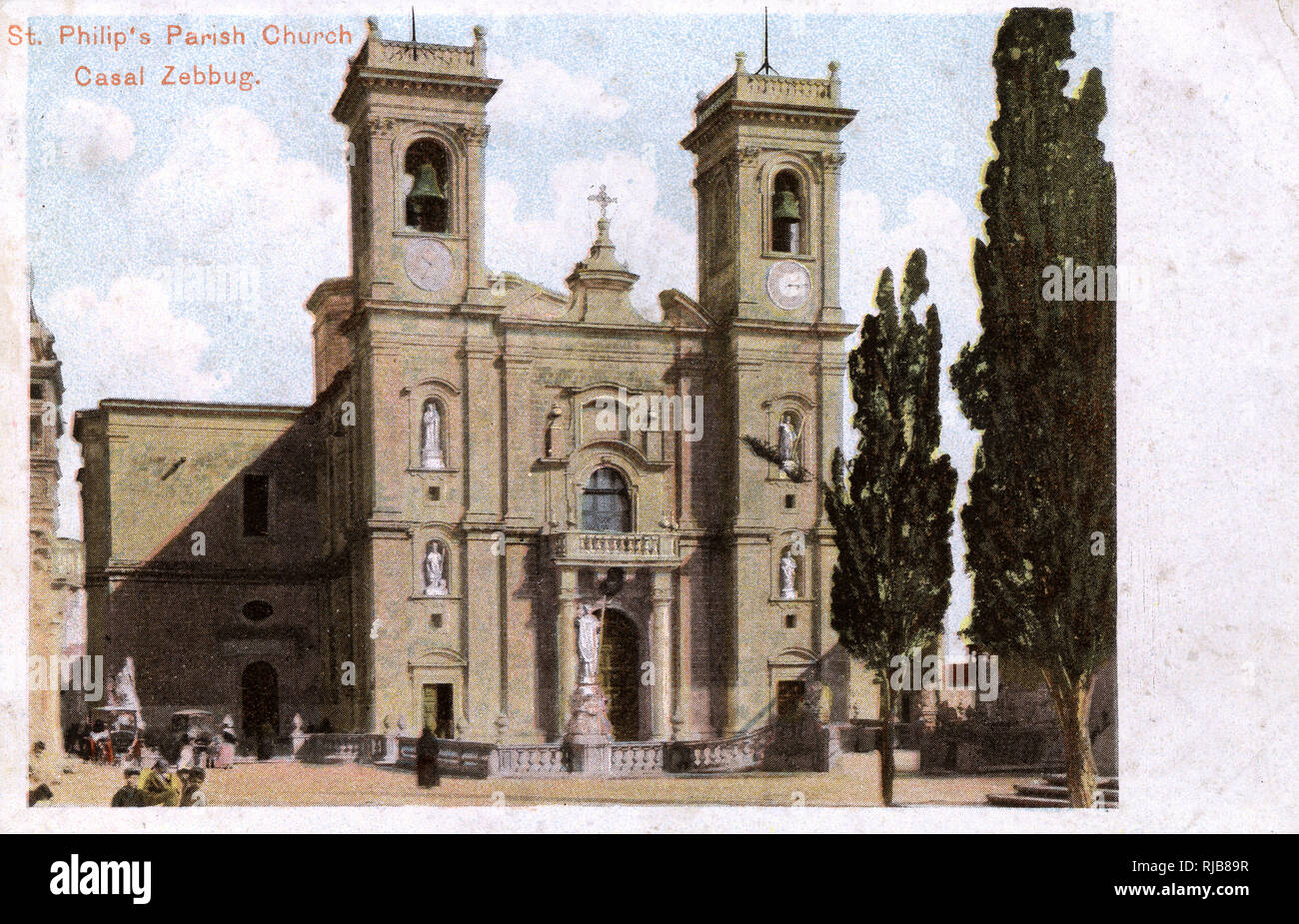 Chiesa Parrocchiale di San Filippo, Casal Zebbug, Malta Foto Stock