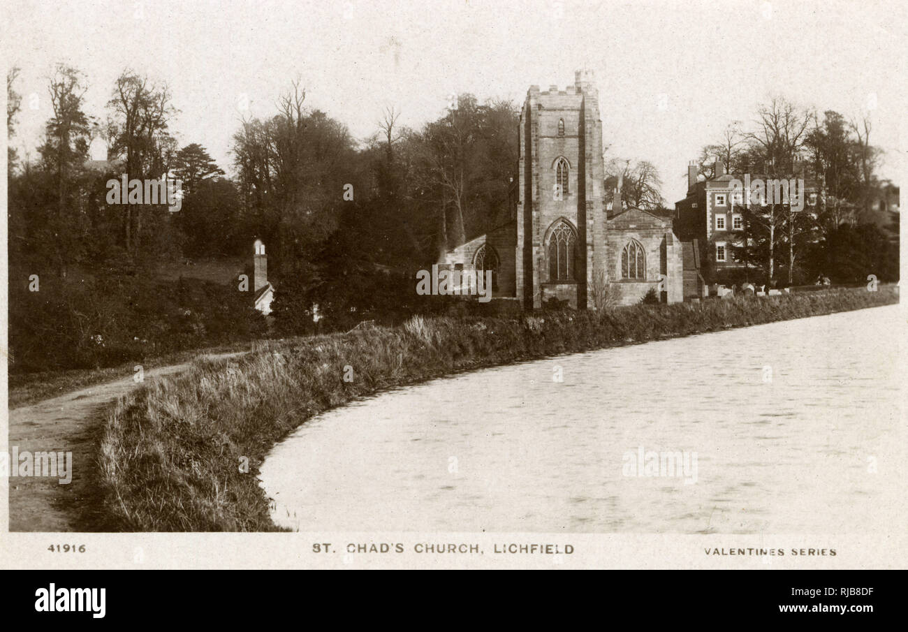 St Chad's Church, Lichfield, Staffordshire Foto Stock