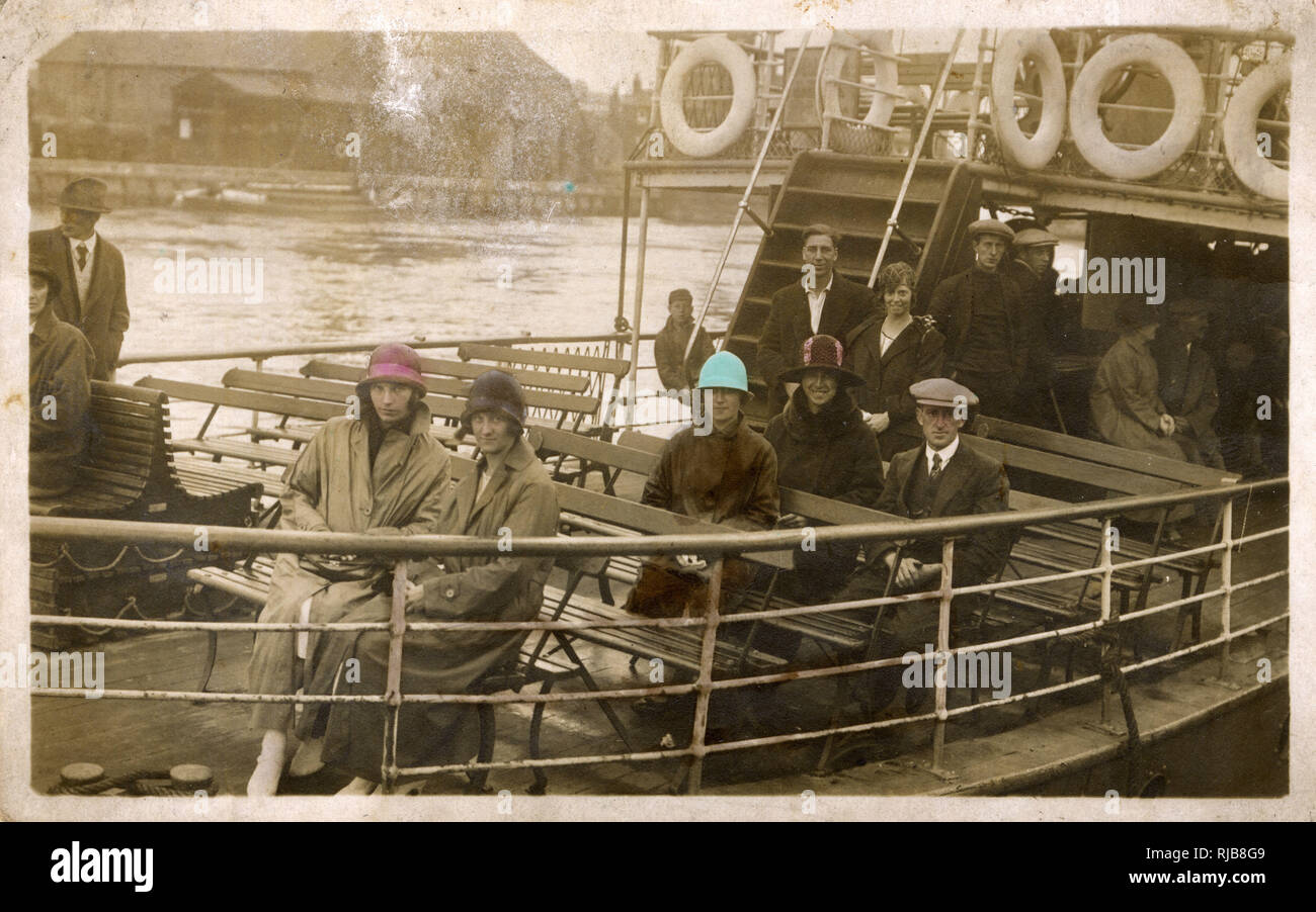 Vaporetto, Resolute, con passeggeri a Great Yarmouth Foto Stock