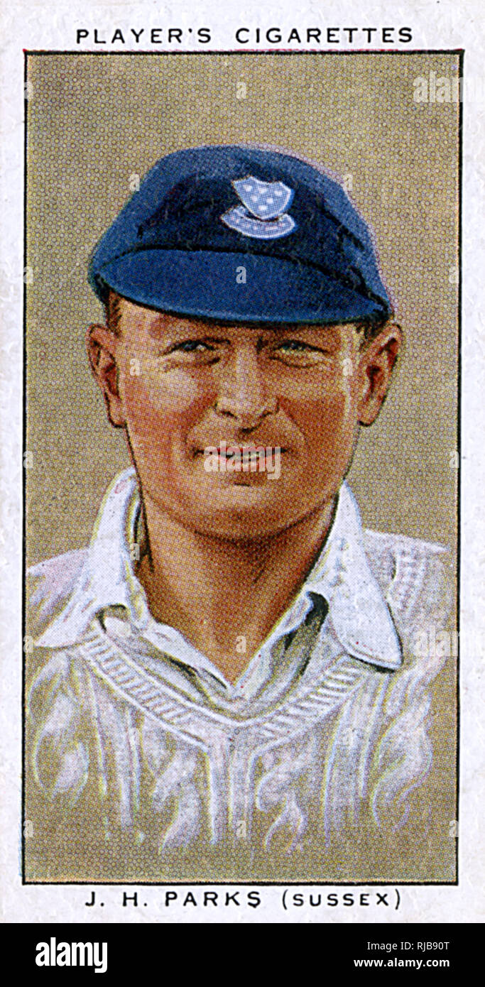 J H Parks, Sussex County cricketer Foto Stock