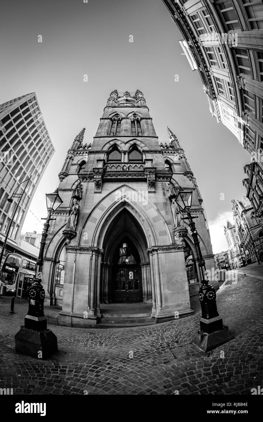 La Borsa della lana edificio, Bradford, West Yorkshire, Inghilterra. Foto Stock