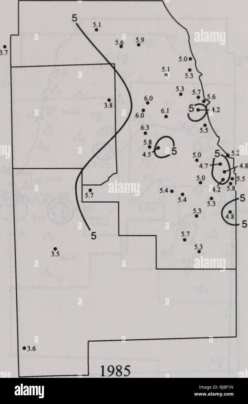 . La modifica di Illinois ambiente : importanti tendenze : Relazione tecnica delle tendenze critiche progetto di valutazione. L'uomo; inquinamento; la protezione ambientale; Ecologia; valutazione dell'impatto ambientale. DU pagina sarà. Si prega di notare che queste immagini vengono estratte dalla pagina sottoposta a scansione di immagini che possono essere state migliorate digitalmente per la leggibilità - Colorazione e aspetto di queste illustrazioni potrebbero non perfettamente assomigliano al lavoro originale. Illinois. Dipartimento di Energia e risorse naturali; importanti tendenze progetto di valutazione. Springfield, Ill. : Ill. Dipartimento di Energia e risorse naturali Foto Stock