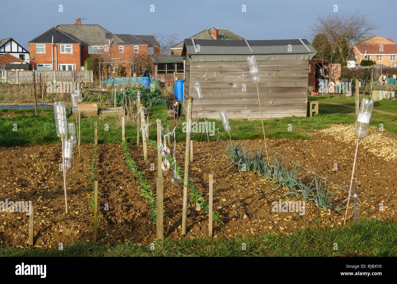 Riparto e capannoni in legno, Bracebridge Heath Foto Stock