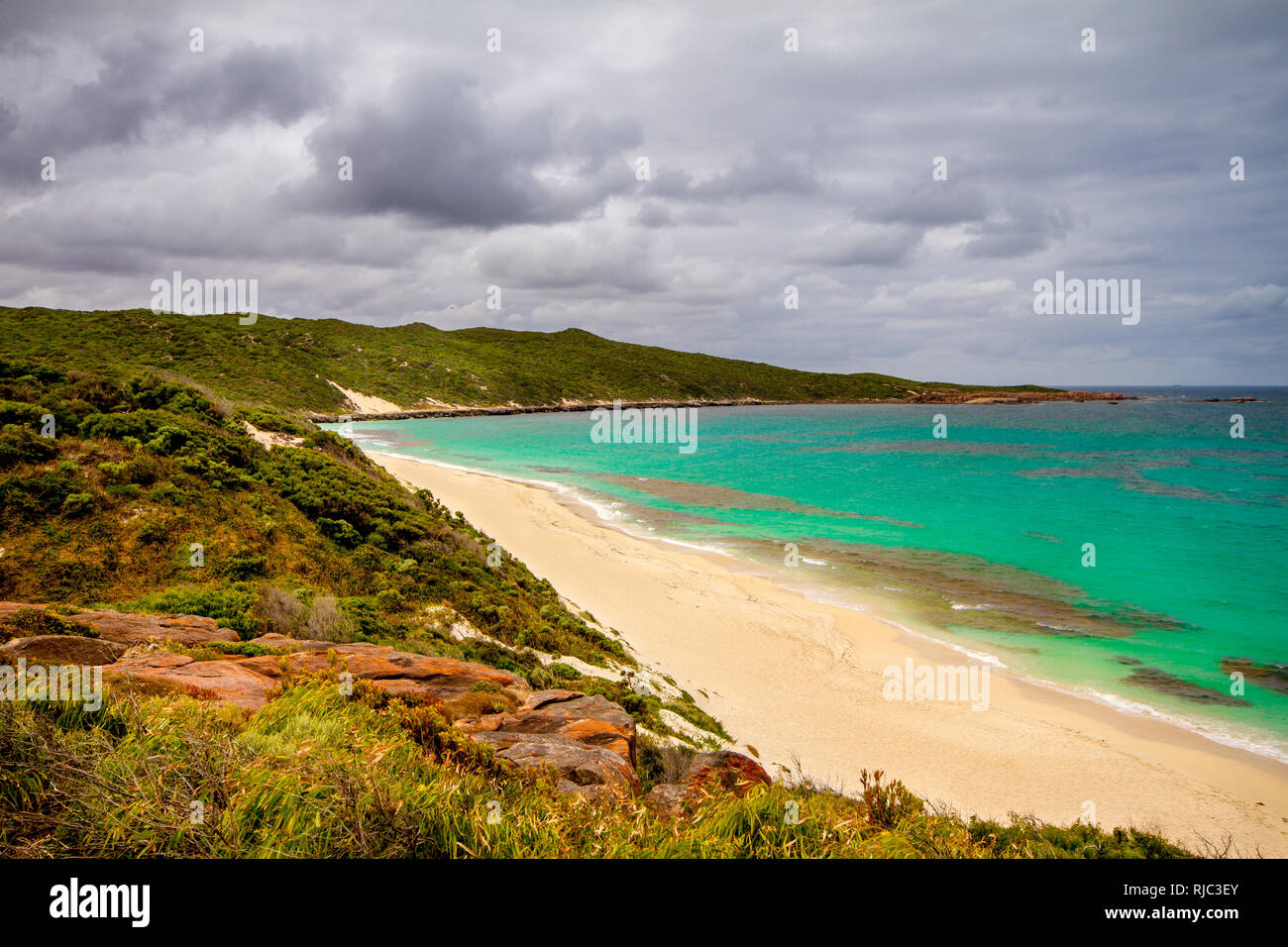 Accogliente angolo Rd seascape, sud ovest, Augusta Australia Occidentale Foto Stock