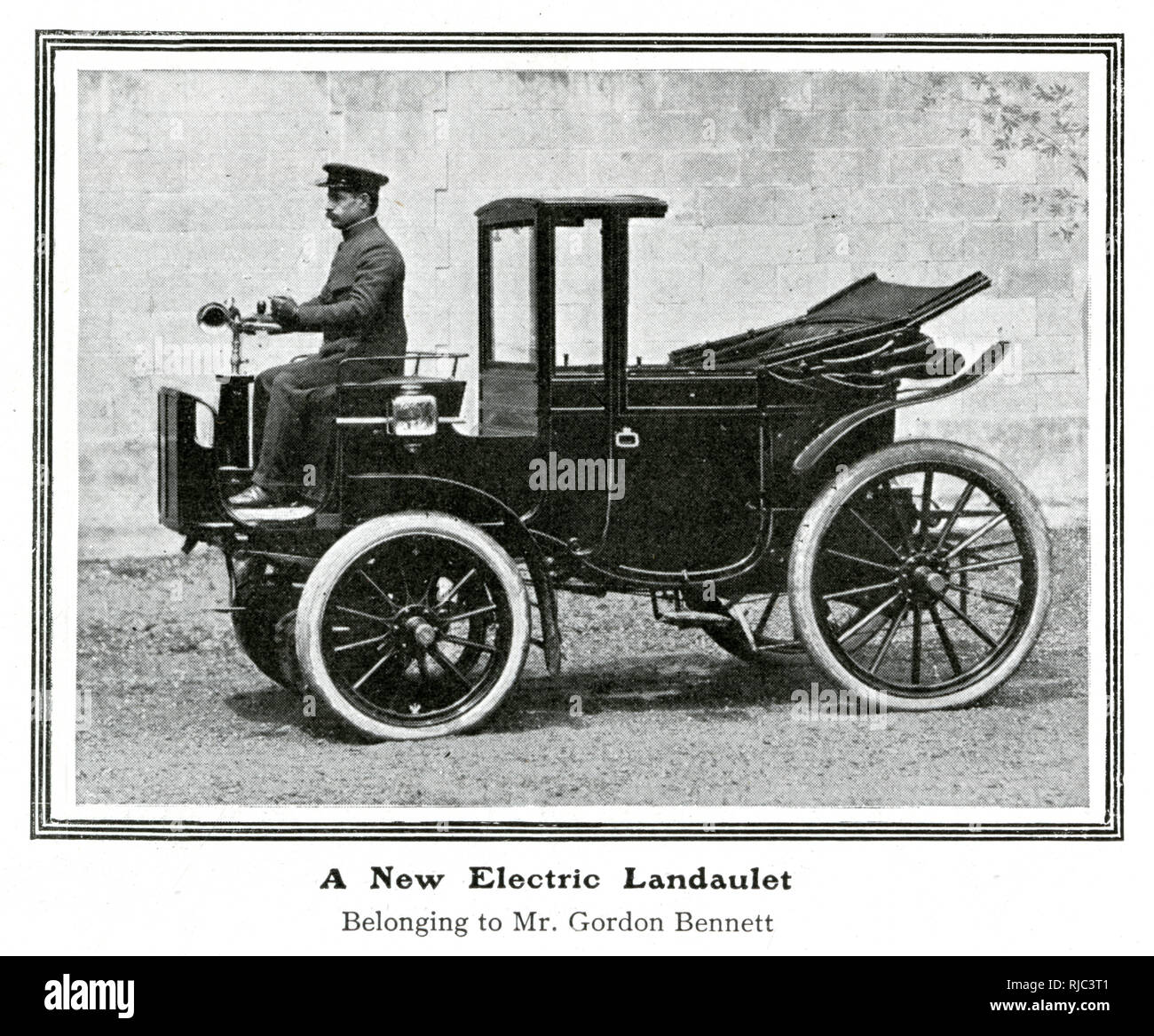 Nuova autovettura elettrica Landaulet 1903 Foto Stock