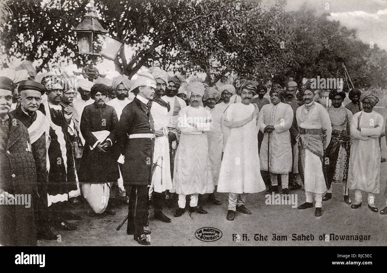 Jam Saheb Shri Sir Ranjitsinhji di Nawanagar Foto Stock Jam Saheb Shri Sir Ranjitsinhji di Nawanagar Foto Stock