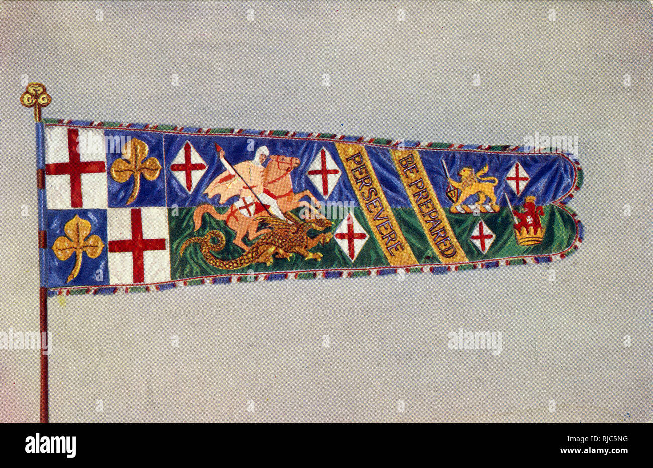 The Standard of England - Girl Guides Association Foto Stock