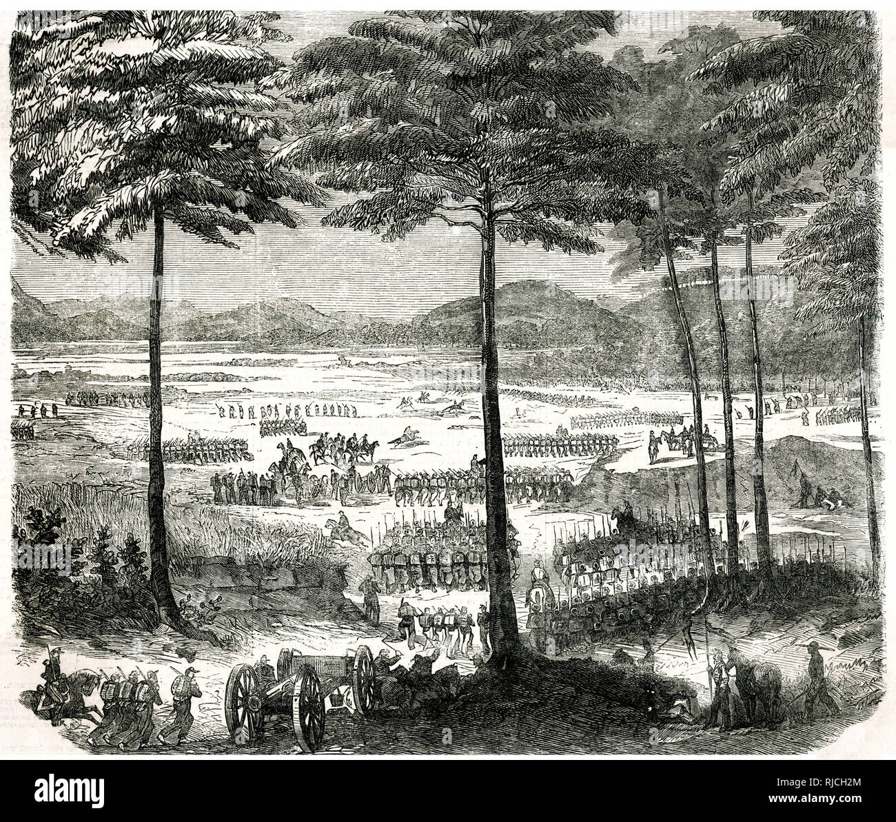 Francese alla battaglia di Atlixco Foto Stock Francese alla battaglia di Atlixco Foto Stock