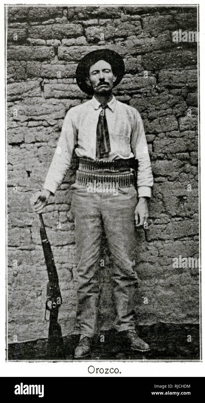 Generale rivoluzionario Orozco 1913 Foto Stock Generale rivoluzionario Orozco 1913 Foto Stock