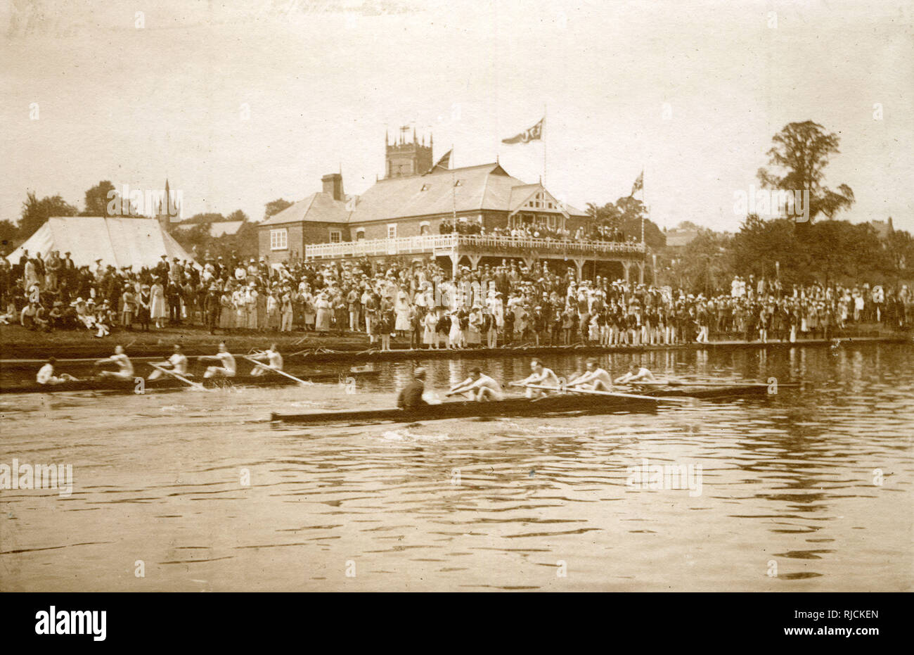 Evesham Rowing Club, Evesham, Worcestershire Foto Stock